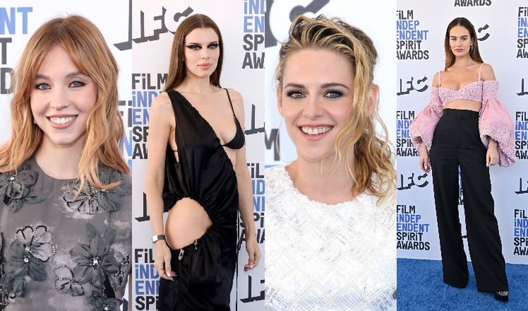 Gwiazdy na gali Independent Spirit Awards: Kristen Stewart, Sydney Sweenney, Lily James i... Julia Fox (ZDJĘCIA)