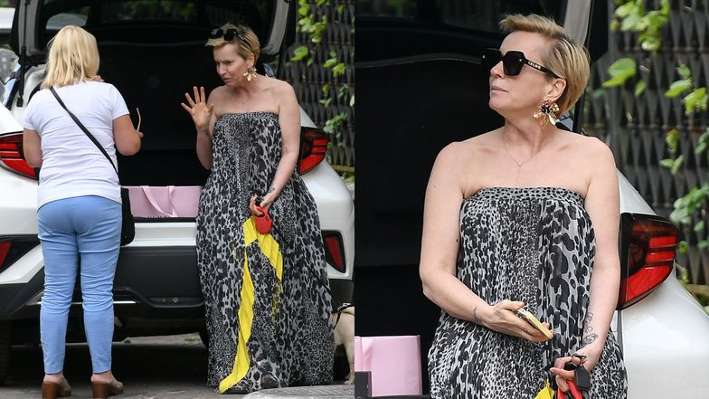 Paulina Smaszcz z przyjaciółką w restauracji