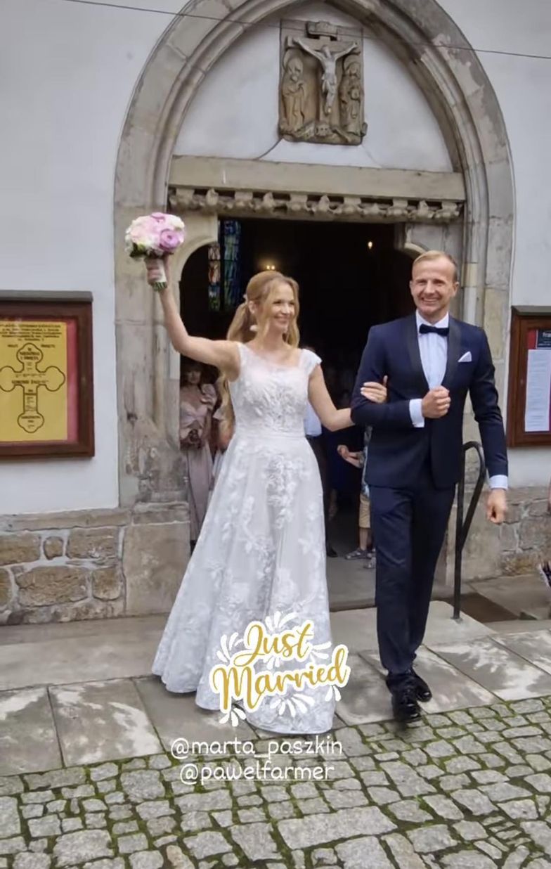 Marta Paszkin i Paweł Bodzianny wzięli ślub