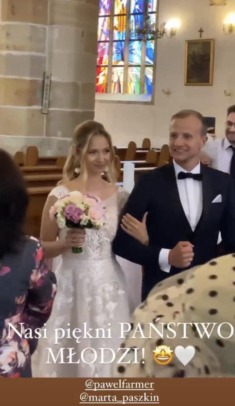Marta Paszkin i Paweł Bodzianny wzięli ślub