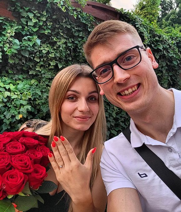 Kamil Semeniuk z narzeczoną Katarzyną