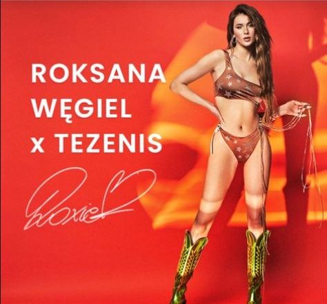 Drapieżna Roxi Węgiel wygina się w błyszczącym topie. Została twarzą