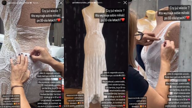 Wiadomo, KTO ZAPROJEKTOWAŁ kreację Anny Lewandowskiej na jej drugi ślub. Pokazano proces tworzenia sukni (ZDJĘCIA)