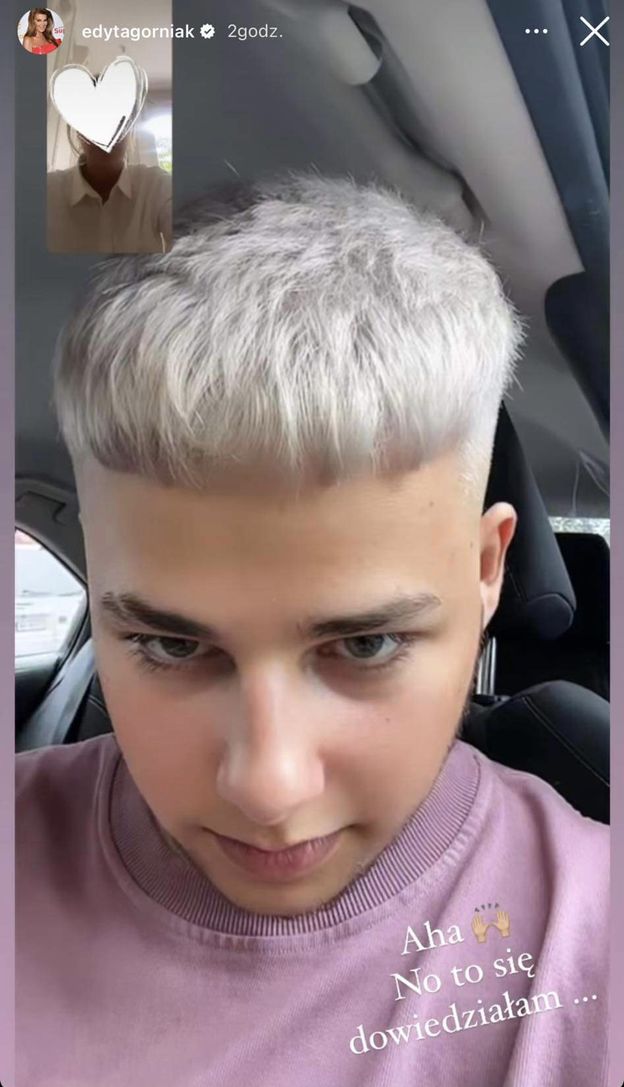 Allan Krupa zmienił kolor włosów. Edyta Górniak w SZOKU: "Kotek, w dokumentach Cię nie poznają" (FOTO)