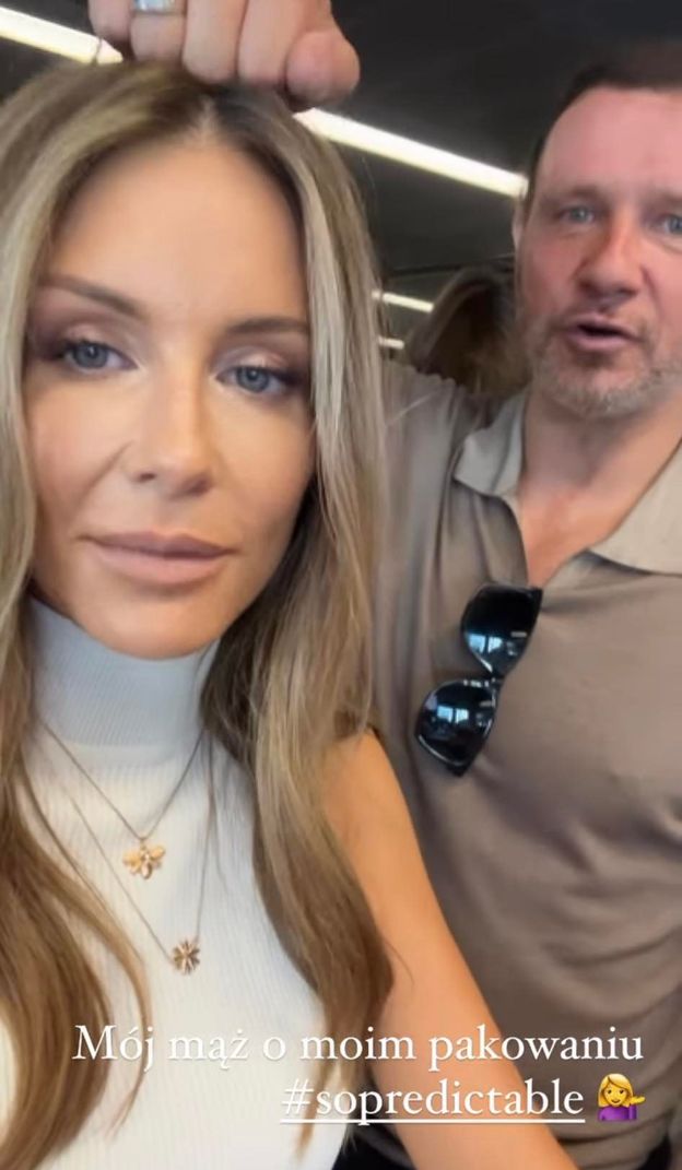 Małgorzata Rozenek awanturuje się z Majdanem przy odprawie bagażowej: "Wymyka ci się to spod kontroli. Jesteś W PANICE!"