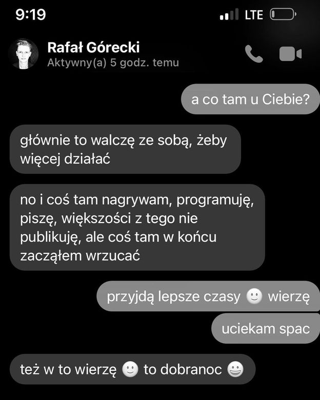 Sylwester Wardęga wspomina Ravgora. Pokazał ich prywatne wiadomości. "Głównie to walczę ze sobą"
