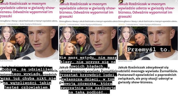 Joanna Opozda reaguje na wywody Rzeźniczaka: "NIE MASZ WSTYDU. Przestań krzywdzić ludzi!"