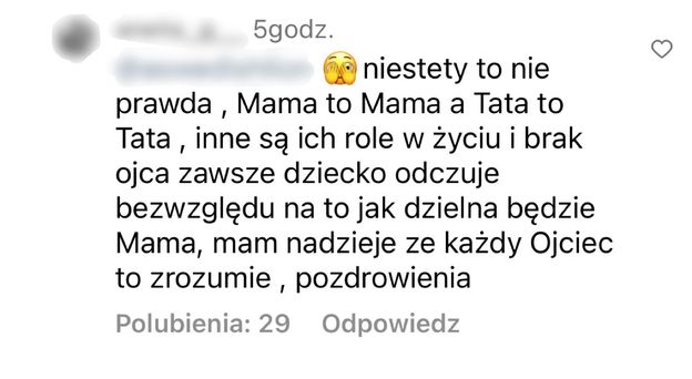 Joanna Opozda w OSTREJ dyskusji z internautką nawiązuje do Królikowskiego? "Ojciec dziecka ostatni raz widział je osiem miesięcy temu"