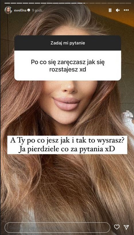 Ewel0na mówi o rozstaniu z Żółwiem. Fani dociekają: "Po co się zaręczasz, jak się rozstajesz?". Odpowiedziała