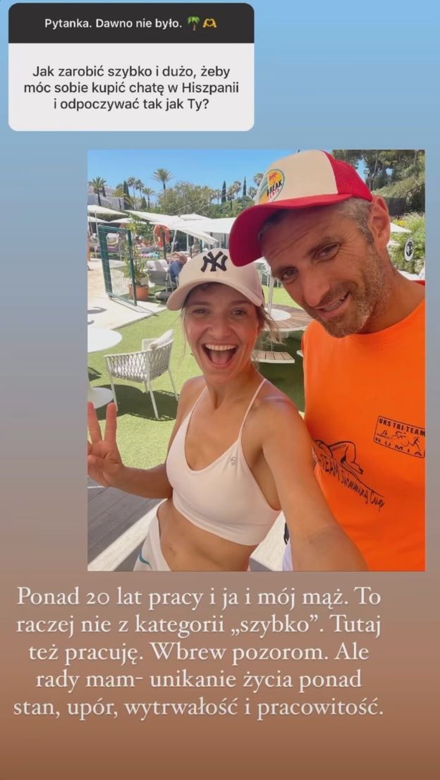 Joanna Koroniewska i Maciej Dowbor szaleją w słonecznej Marbelli. Jedna z fanek pyta, skąd mają na taki dom. Dosadna odpowiedź