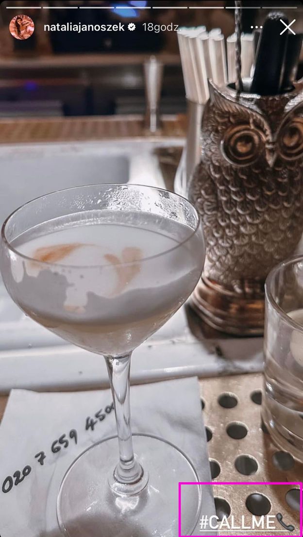 Natalia Janoszek UDAJE podryw w londyńskim cocktail barze?! Sprawdziliśmy wypisany na serwetce numer telefonu...