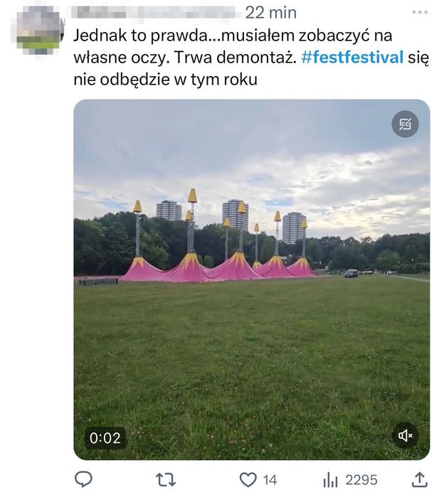 Wielka drama z FEST Festivalem! Fani wściekli po odwołaniu imprezy: "Zapłaciłem 2 tysiące, żeby pospacerować po Chorzowie"