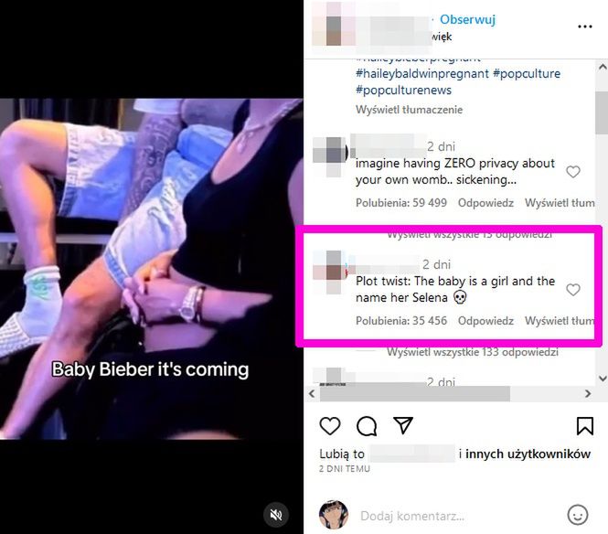 Fani spekulują na temat ciąży Hailey Bieber