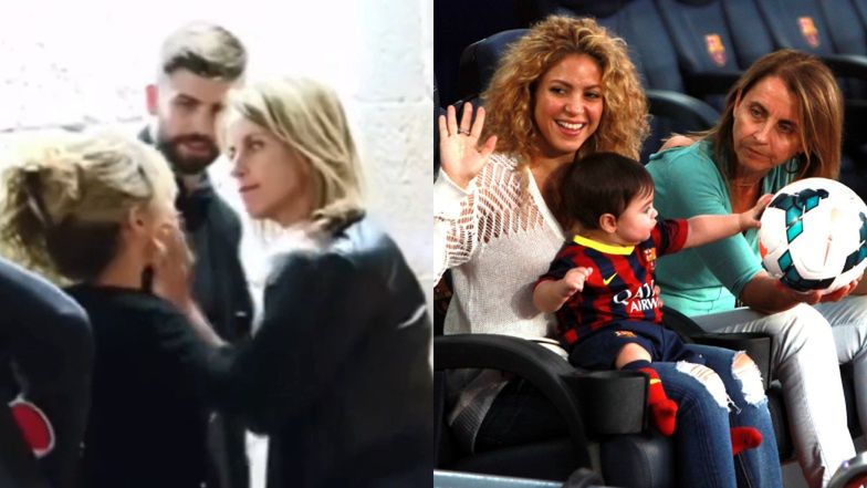 Gerard Pique’s mother grabs Shakira’s face and silences her in front of the football player