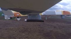 Testy drona bojowego z rakietami dalekiego zasięgu. Nagranie z poligonu na Krymie