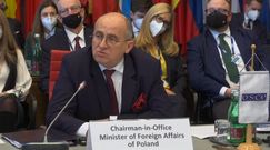 Zebranie OBWE w Wiedniu. Polski szef MSZ apeluje o rozwiązanie konfliktu między Ukrainą a Rosją