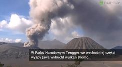 Erupcja wulkanu Bromo zakryła niebo pyłem