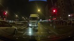 Pijany kierowca tira na ulicach Warszawy