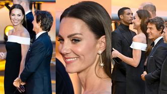 Olśniewająca Kate Middleton i skwaszony książę William socjalizują się z Tomem Cruisem i śmietanką Hollywood na premierze "Top Gun" (ZDJĘCIA)