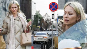 Uzbrojona w torbę za 13 tysięcy złotych Magdalena Ogórek parkuje na zakazie swoim BMW za ćwierć miliona (ZDJĘCIA)