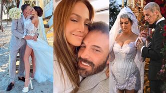 Najgłośniejsze śluby gwiazd w 2022 roku: Jennifer Lopez, Pisarek, Rzeźniczak... (ZDJĘCIA)