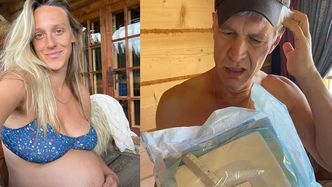 Aleksandra Żebrowska prezentuje ciążowy brzuch w 40. tygodniu ciąży i domaga się od męża posiłku: "Poproszę spicy food" (FOTO)