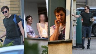 Niepokorny Daniel Martyniuk delektuje się papierosowym dymem na balkonie byłej dziewczyny Faustyny (ZDJĘCIA)