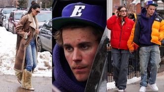 Kendall Jenner w futrzanych kowbojkach i Justin Bieber z żoną zmierzają na noworoczny lunch w Aspen (ZDJĘCIA)