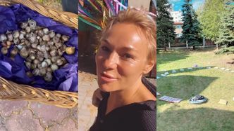 Synowie Soni Bohosiewicz chodzą do nietypowej szkoły. 1 września sadzili kwiaty i siedzieli we wspólnym kręgu na trawie (ZDJĘCIA)