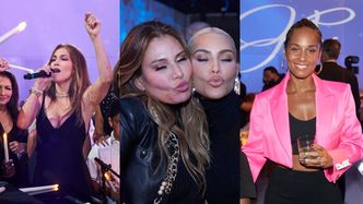 Jennifer Lopez, Kim Kardashian i Alicia Keys IMPREZUJĄ w kusych stylizacjach na pogrzebie 63-letniego bogacza. Internauci w SZOKU: "Jak one się ubrały?!" (ZDJĘCIA)