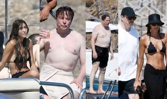 Luksusowe wczasy Elona Muska na Mykonos: opalanko na jachcie, kolorowe drinki i towarzystwo tajemniczej brunetki... (ZDJĘCIA)