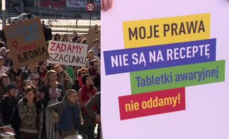 Protesty kobiet "przeciwko przemocy władzy" w całej Polsce