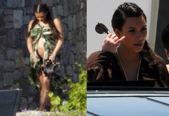 Kim Kardashian POKAZUJE BRZUSZEK w Grecji!