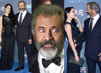 60-letni Mel Gibson z ciężarną dziewczyną na Critics' Choice Awards (ZDJĘCIA)
