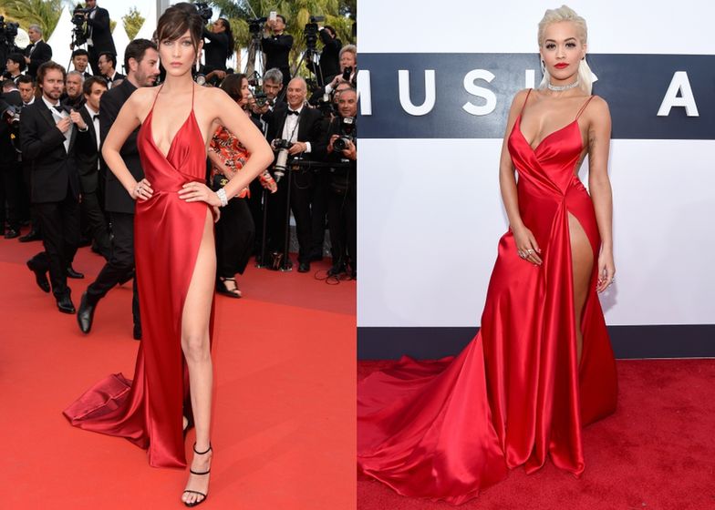 Półnagie celebrytki na czerwonym dywanie: Bella Hadid vs Rita Ora