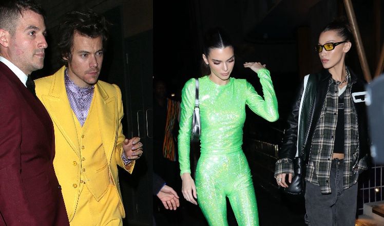 "Zielona" Kendall Jenner imprezuje z "żółtym" Harrym Stylesem na after party po Brit Awards. Stara miłość nie rdzewieje? (ZDJĘCIA)
