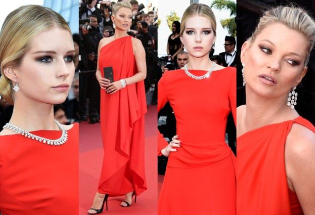 Siostry Moss w czerwieni w Cannes! (ZDJĘCIA)