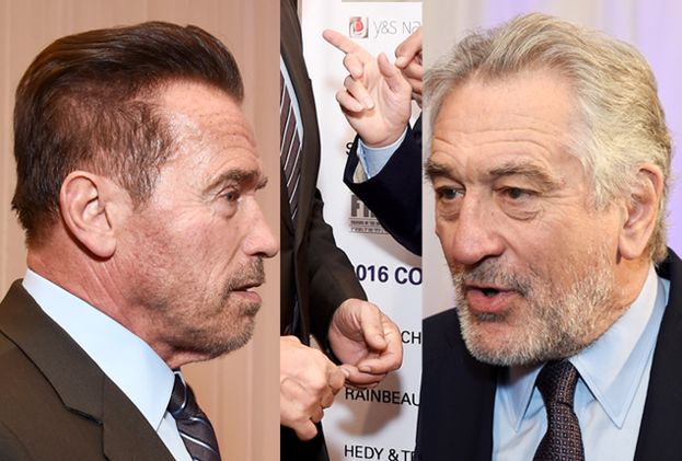 De Niro NIE CHCIAŁ PODAĆ RĘKI Schwarzeneggerowi! "Jeśli popierasz Trumpa, nie chcę mieć z tobą nic wspólnego!"