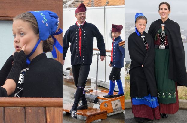 Duńska rodzina królewska zwiedza Wyspy Owcze w tradycyjnych strojach (ZDJĘCIA)