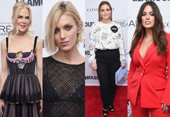 "Drapieżna" Anja Rubik, Nicole Kidman i Drew Barrymore na imprezie "Glamour" w Nowym Jorku (ZDJĘCIA)