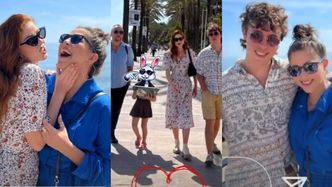 Natalia Kukulska relaksuje się w Hiszpanii: wygłupy z córką, spacer z rodzinką i ping pong na plaży (ZDJĘCIA)