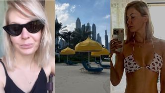 Edyta Pazura w bikini relacjonuje urodzinowy wyjazd do Dubaju: luksusowy hotel, palmy i piękne widoki