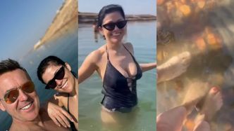 Maciej Kurzajewski podsumowuje wakacje w Jordanii: Kasia tańcząca w bikini, lokalne specjały i moczenie stópek w morzu (ZDJĘCIA)