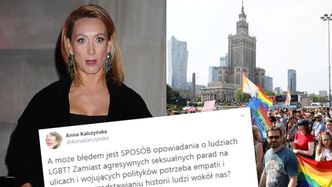 Zafrasowana Anna Kalczyńska duma na Twitterze o wizerunku osób LGBT: "A może błędem są AGRESYWNIE SEKSUALNE parady na ulicach?"