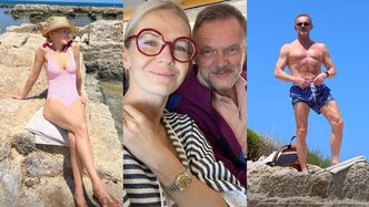 Edyta Pazura relacjonuje wakacje we Włoszech: malownicze widoki, kąpiele w morzu i UMIĘŚNIONY TORS Czarka (ZDJĘCIA)