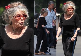 83-letnia Brigitte Bardot idzie o kulach na spotkanie z Macronami (ZDJĘCIA)