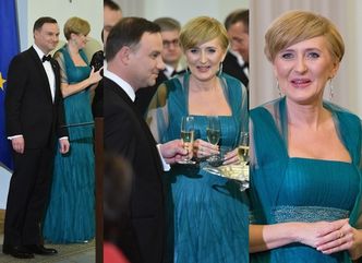 Andrzej i Agata Duda na spotkaniu noworocznym w Pałacu Prezydenckim (ZDJĘCIA)