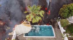 Erupcja wulkanu na wyspie La Palma. Żywioł pochłonął basen