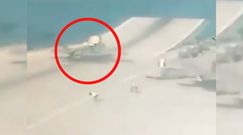 Brytyjski F-35B runął do wody w trakcie startu. Wyciekło nagranie z momentu wypadku