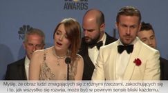 Ryan Gosling i Emma Stone ze Złotymi Globami  za "La La Land"